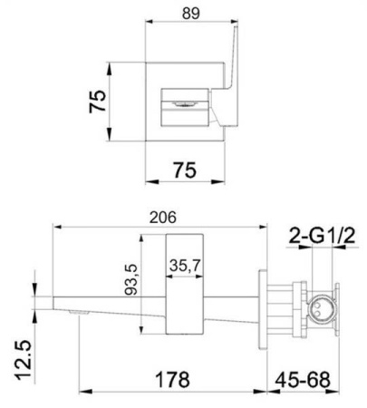 Смеситель для раковины OMNIRES Fresh FR7115NCR