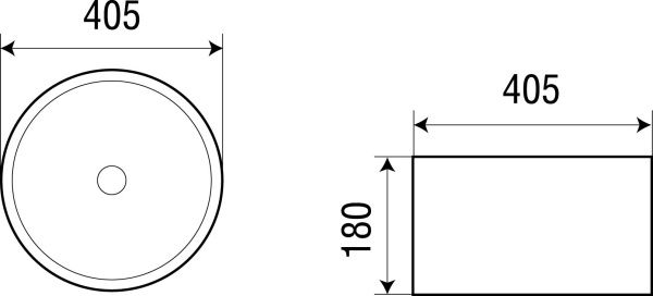 Раковина подвесная WeltWasser WW ELBACH 3272 405х405х180