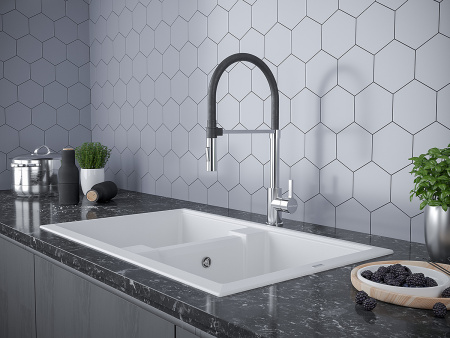 Смеситель для кухни Paulmark HALT Ha214021-CR, хром