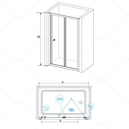 Душевая дверь RGW CL-21 04092110-11