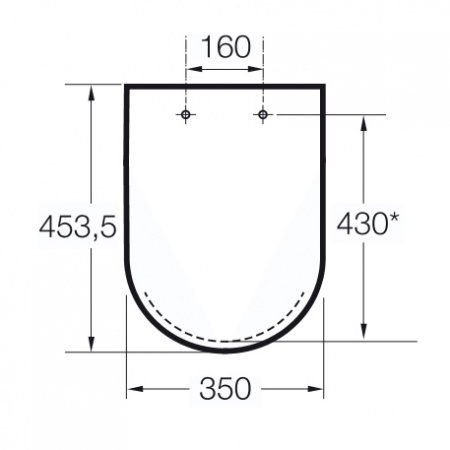 Сиденье с крышкой для унитаза Roca Gap 801470004, хром петли