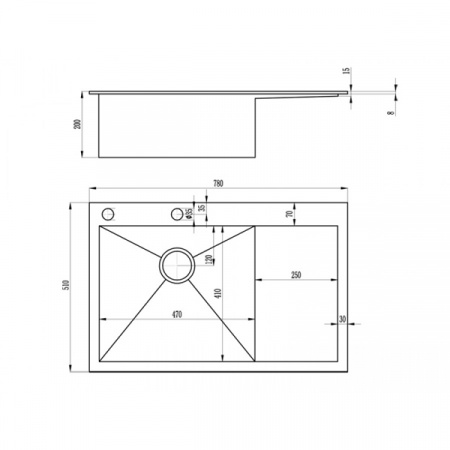 Мойка ZorG INOX Х 7851 L