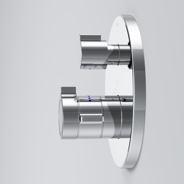 F85A95600 X-Joy Смеситель AM.PM встроенный с термостатом  на 3 потребителя, хром