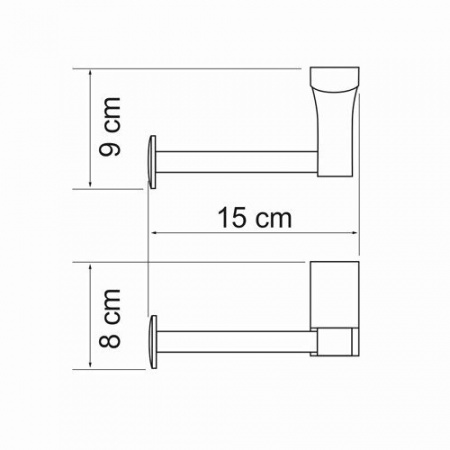 Держатель туалетной бумаги WasserKRAFT Exter K-5296