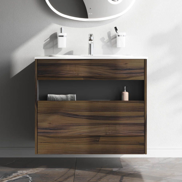 M8FFUX0801OF Func База под раковину AM.PM, 1 ящик (pull-out), 80 см, цвет дерево текстурир-ое