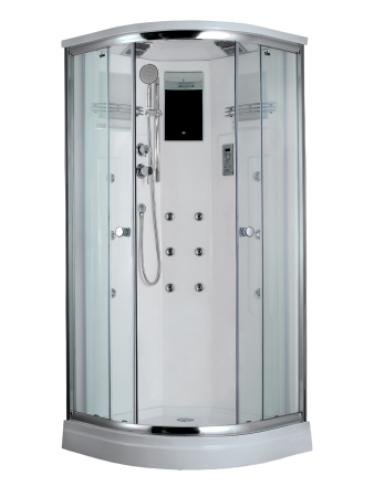 Душевая кабина Timo Lux T-7709 NEW  90*90*225, турецкая баня хамам, стульчик прозрачный