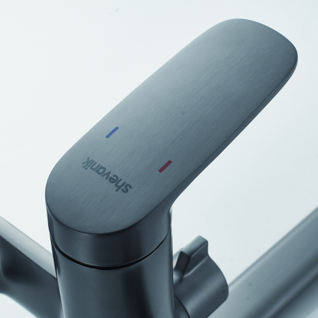 Смеситель для ванны Shevanik S8502T, оружейная сталь