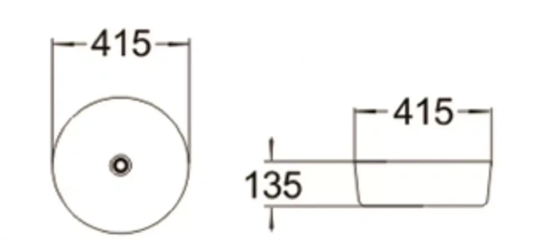 Раковина SantiLine SL-1054MB 42х42 матовая черная