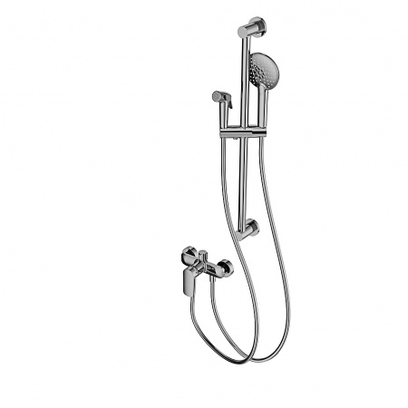 Смеситель для душа с гарнитуром WONZON & WOGHAND, Хром (WW-A4888-CR)