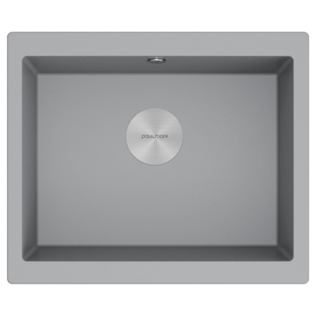 Мойка Paulmark GERA 60 PM205546-GRM 460х550х200 мм, IT-GRANIT, серый металлик