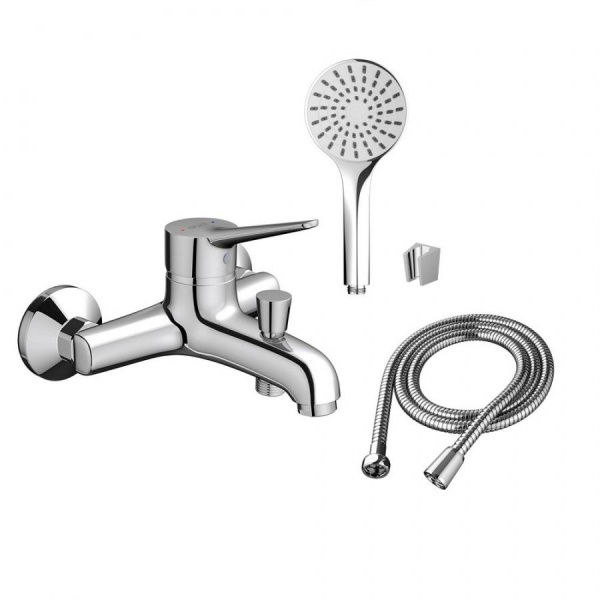 D2010008 Optima Смеситель для ванны и душа AM.PM с душевым набором в комплекте