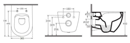 Унитаз ISVEA Infinity подвесной 365*530*400 -лососевый матовый 10NF02001SV-2S