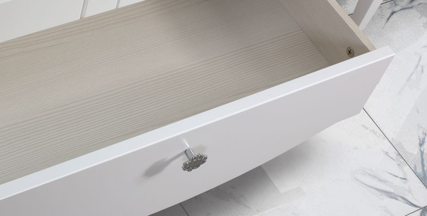 Тумба под умывальник Belux Афины напольная 105-01 белый матовый