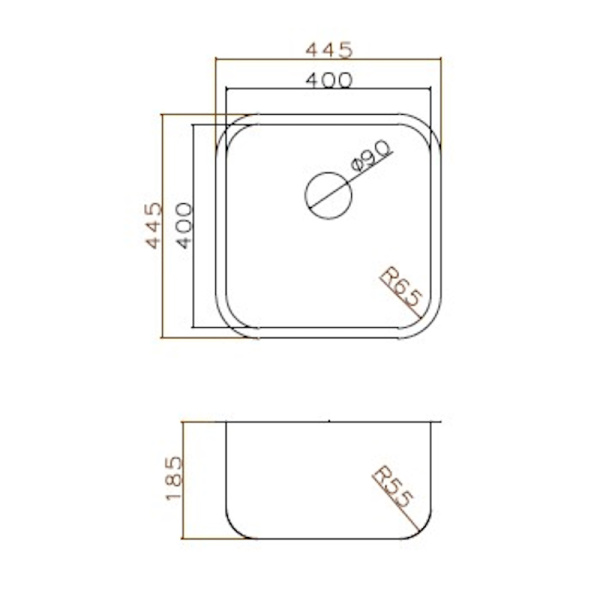 Кухонная мойка Grandex Aqua Select 2003333, графит