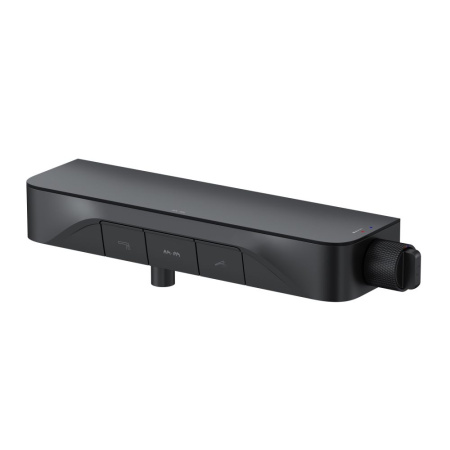 F8F10522 Func Cмеситель для душа AM.PM, кнопочный с полкой, с изливом, черный