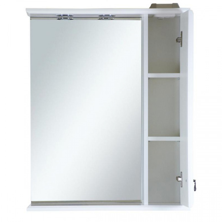 Зеркало-шкаф Misty Лувр 75 прав. белое П-Лвр03075-012П