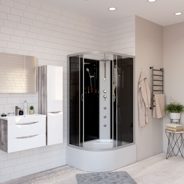 Душевая кабина Niagara Classic NG-2308-14F (90х90х215) высокий поддон(40см),стекло матовое