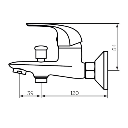 D1101000 Stark Смеситель для ванны и  душа AM.PM