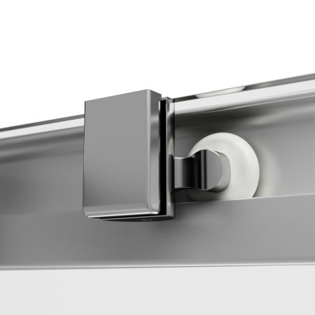 W84G-403-12080-MT Душевое ограждение AM.PM Func Square Slide 120х80, мат хром, прозрачное