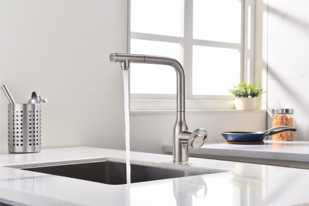 Смеситель для кухни Paulmark URBAN Ur213104-NI, никель