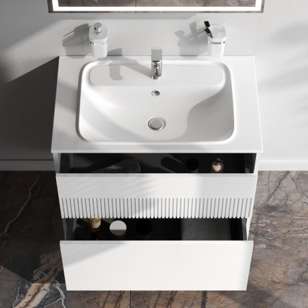 M8FFUX0802WM Func База под раковину AM.PM (push-to-open), 80 см, цвет белый матовый