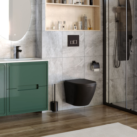 Унитаз Taliente Amato AM25010 Nero подвесной