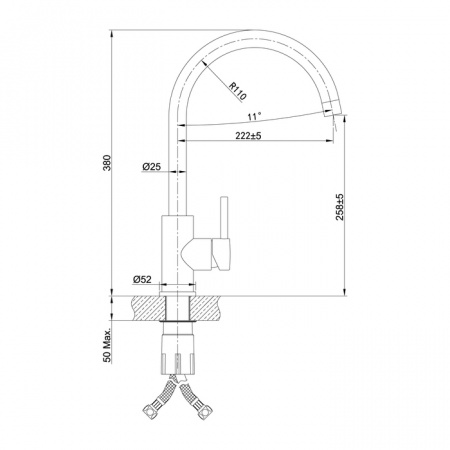 Смеситель для мойки IDDIS Kitchen Line K05STJ0i05