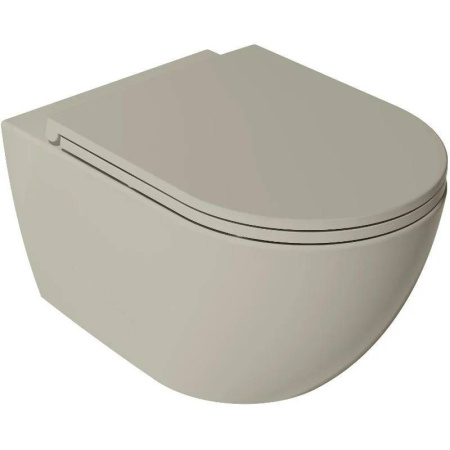 Унитаз ISVEA VEA Rondo подвесной 365*510*400 слоновая кость матовый 10VA02002SV-2K