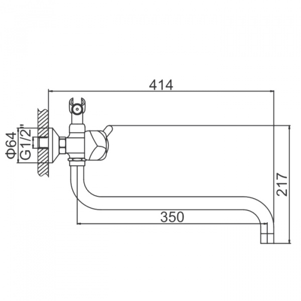 Смеситель для ванны Ledeme H26 L2626-2