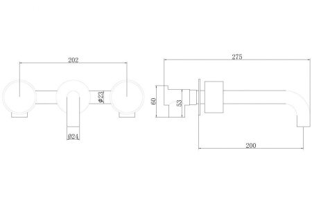 Смеситель ABBER Wasser Kreis AF81122B для раковины скрытого монтажа, черный матовый