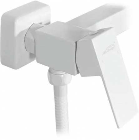 Смеситель с гигиеническим душем Hansberge H0077 Белый