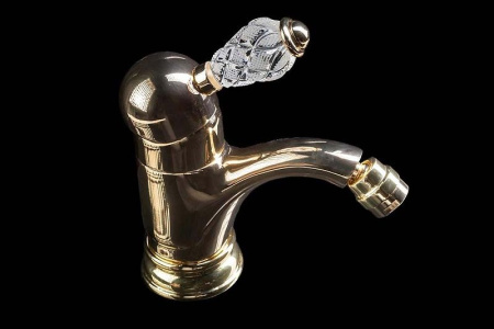 Смеситель для биде Boheme Crystal 286-CRST Золото