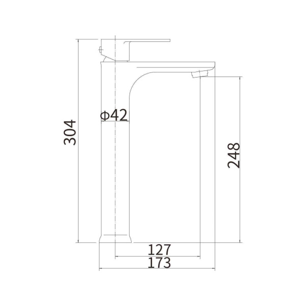 Смеситель для раковины FASHUN A51219, сатин