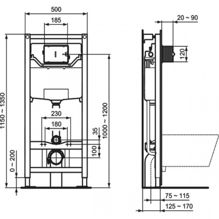 Комплект Ideal Standard Strada II E387001 с сиденьем микролифт