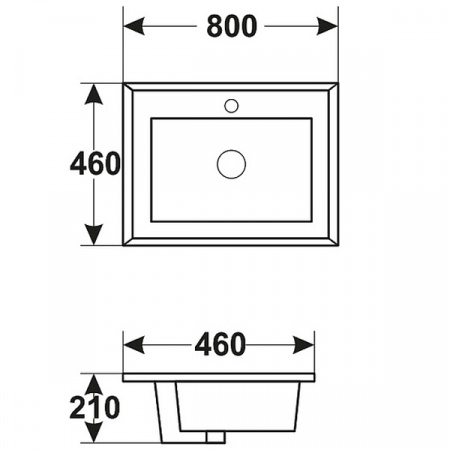 Раковина Melana MLN-F80