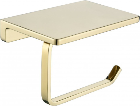 Настенный бумагодержатель плоский Grocenberg AC0027 (Золото глянец)