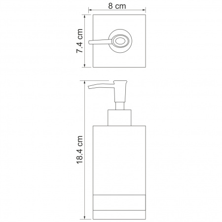 Дозатор для жидкого мыла WasserKRAFT Inn K-4399