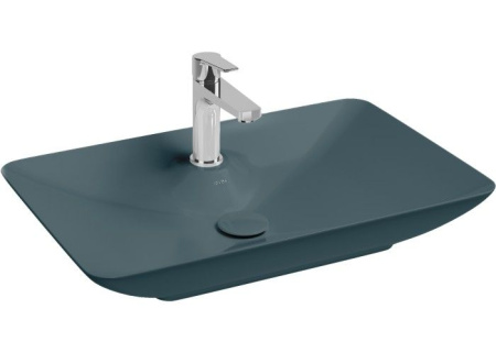 Раковина ISVEA SistemaY Clear накладная 644*395*125 1 цвет изумрудный матовый 10SY50065SV-2P