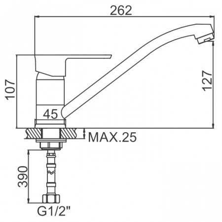 Смеситель для мойки Ledeme H46 L4946