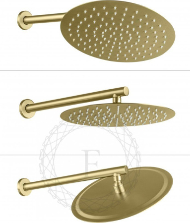 Душевая система скрытого монтажа FILARETE Roun FL1023 (Матовое золото)