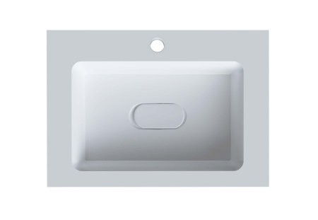 Раковина из литьевого мрамора Taliente 62 см 4627173210423 мебельная цвет белый