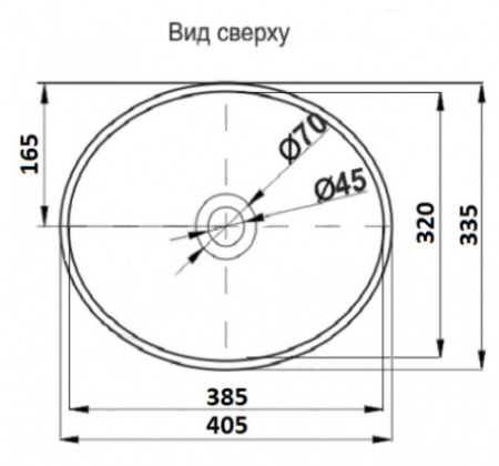 Раковина накладная CeramaLux 331