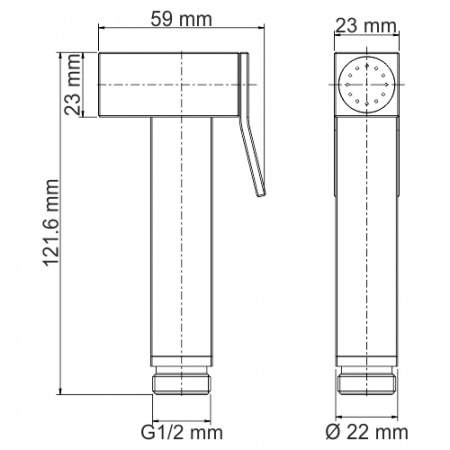 Гигиеническая лейка с фиксатором Wasserkraft A138