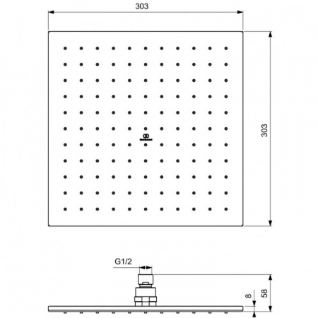 Промо набор для душа Ideal Standard CERATHERM C100 A7572AA