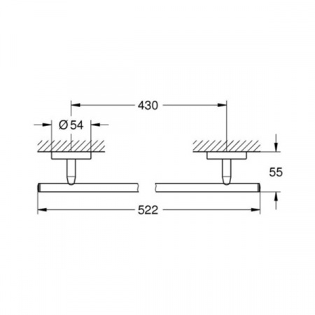 Держатель для полотенца Grohe Bau Cosmopolitan 40459001 хром