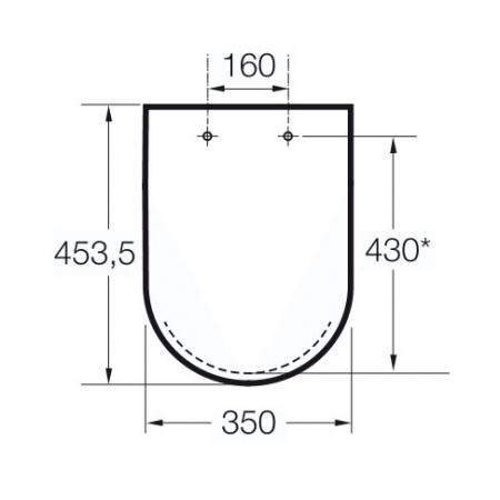 Сиденье с крышкой Soft Close для унитаза Roca Gap 801472004, метал петли