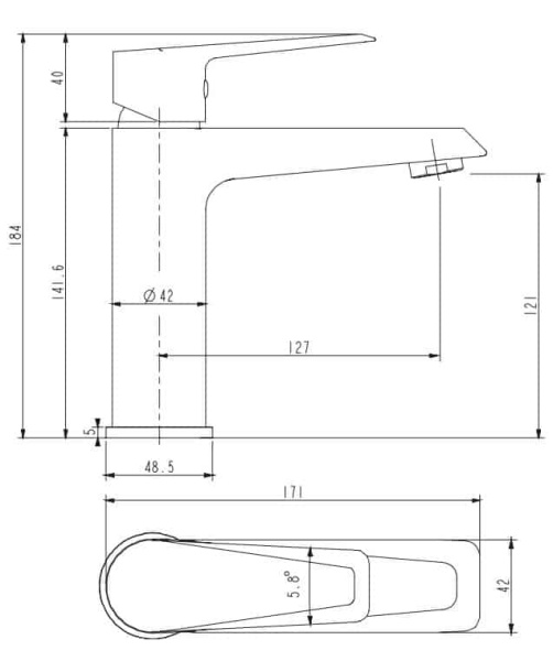 Смеситель для раковины OMNIRES Astoria AS5610CR