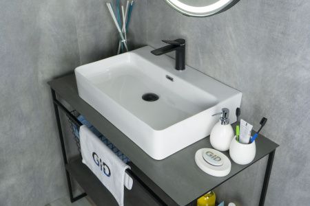 Накладная белая раковина для ванной Gid N9256 51172