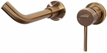 Смеситель встраиваемый для раковины Hansberge H211 Бронза