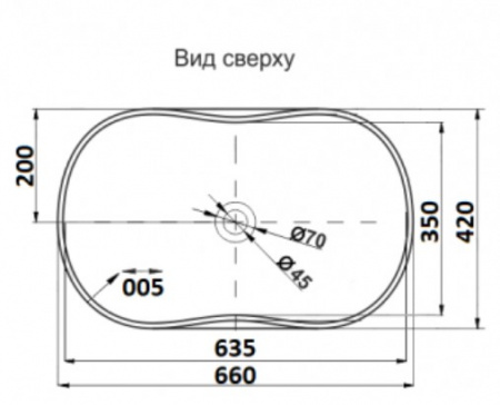 Раковина накладная CeramaLux 503